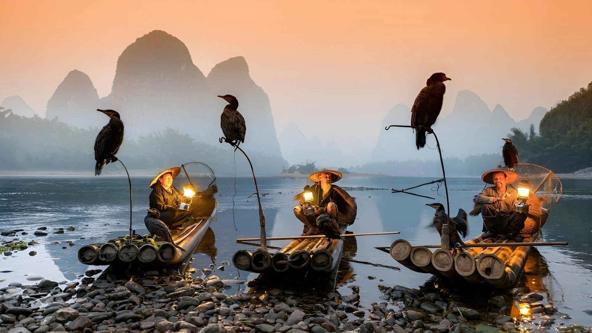 What is the essence of Chinese fishing with cormorants?